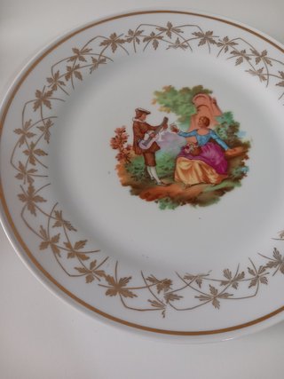 Piatto FR Bavaria Porcellana Decorato