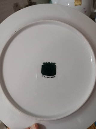 Piatto FR Bavaria Porcellana Decorato