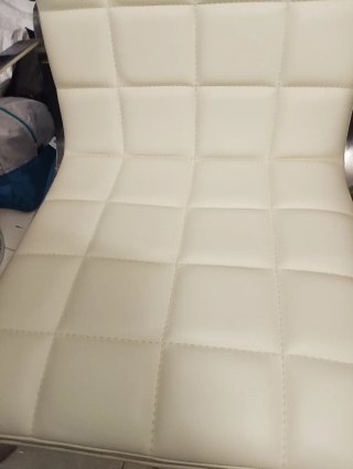 Silla Mecedora Gica, Moderna Cromada y Blanca