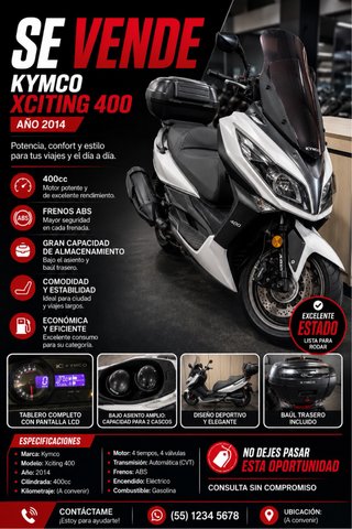 Kymco Xciting 400 Año 2014