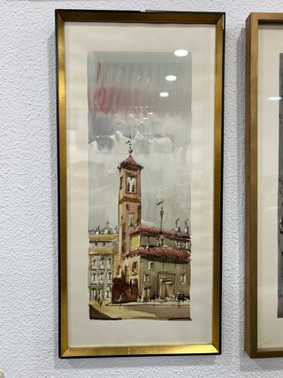 Tríptico de Acuarelas Originales - Madrid Antiguo