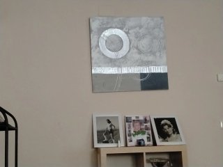 Cuadro moderno abstracto gris y plata