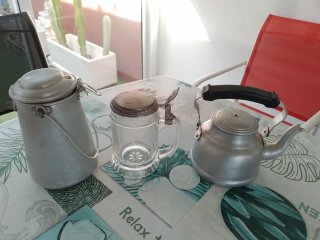 Lechera y Tetera Antiguas, Regalo jarra cerveza,