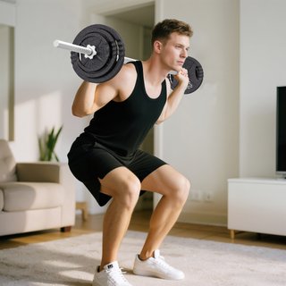 Pesi per Palestra 2 in 1 da 42 kg con 14 Dischi