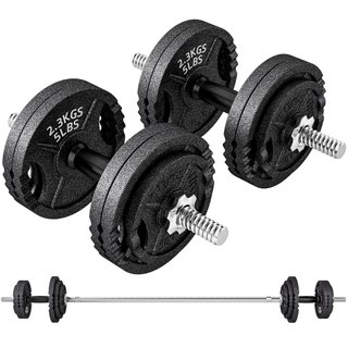 Pesi per Palestra 2 in 1 da 42 kg con 14 Dischi