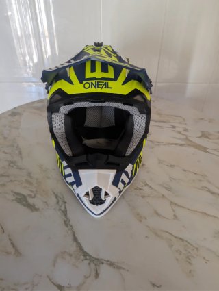 Casco Motocross Enduro ONeal Azul/Amarillo Talla M