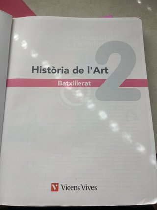 Història de l'Art, Batxillerat 2, Dual Llibre d...