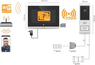 Extel - Videoportero inalámbrico de largo
