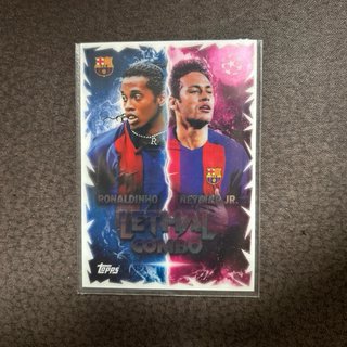 Carta Fútbol Ronaldinho Neymar Topps Match Attax
