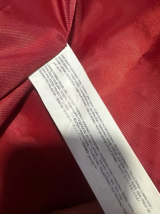 Chaqueta cuero roja Mango