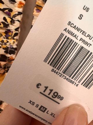 Vestido Animal Print M