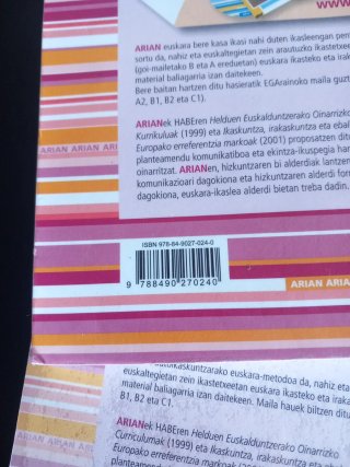 Arian A2.1 euskara ikasteko metodoa. Lan-koadernoa