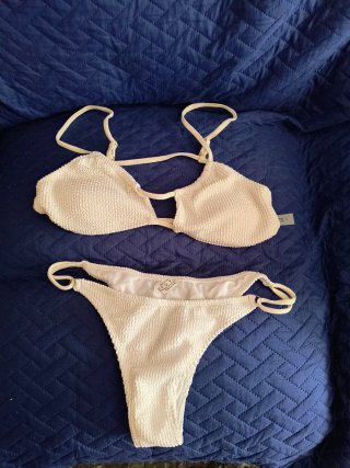 Bikini Blanco Talla L Texturizado