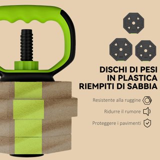 Set Pesi Palestra 6 in 1 Multifunzione da 20kg