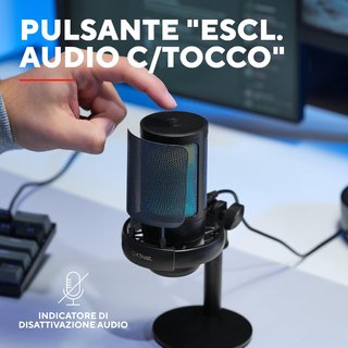 Microfono streaming Trust NUOVO RGB