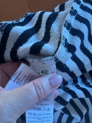 Pantaloni Elisabetta Franchi a righe taglia 42