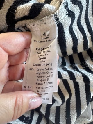 Pantaloni Elisabetta Franchi a righe taglia 42