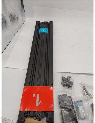 Tesa Insect Stop FALT - Zanzariera per porte con telaio in alluminio pieghevole - Telaio telescopico regolabile - Antracite