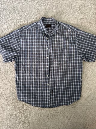 Woolrich Camisa Cuadros Manga Corta XL Vintage