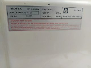Microondas Lynx blanco