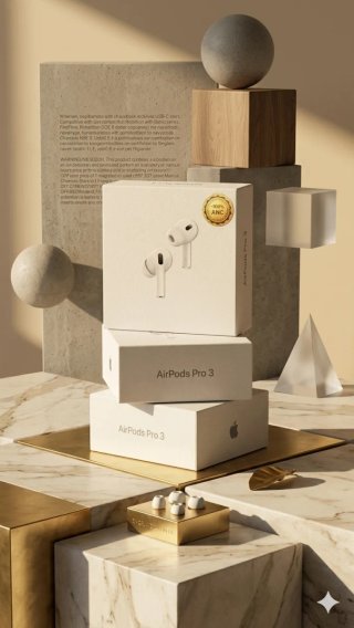Auricolari tipo AirPods Pro 3 Bianchi