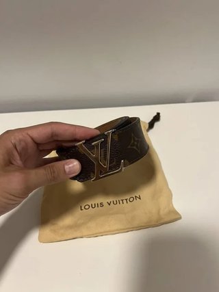 Cinturón LV marrón dorado talla 95