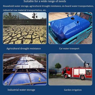 Contenedor de Agua Plegable Azul
