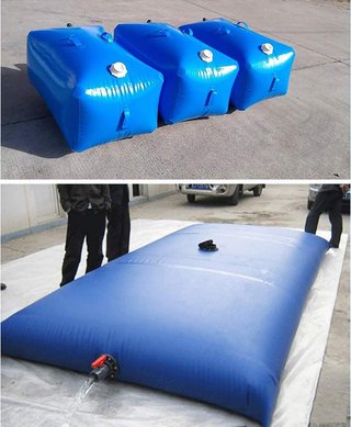 Contenedor de Agua Plegable Azul