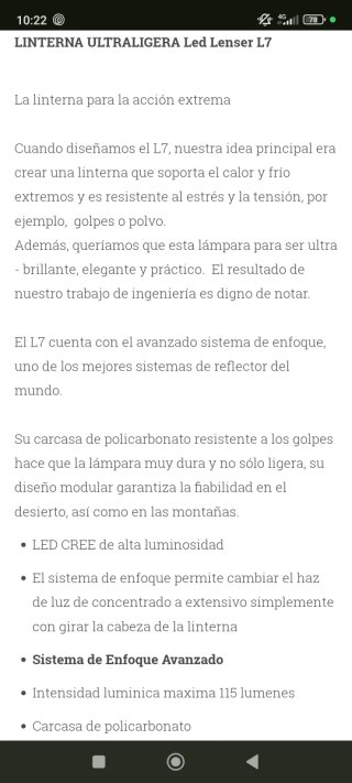 Linterna Led Lenser L7