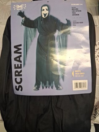 Disfraz Scream T-4 Talla Única