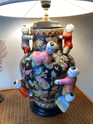 Lámpara Vintage Cerámica China