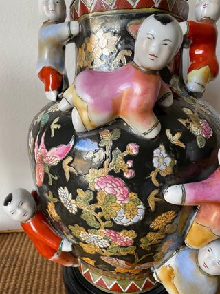 Lámpara Vintage Cerámica China