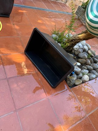 Bañera Plástico Grande Negra