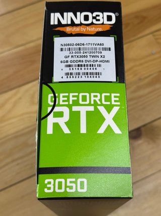 Tarjeta Gráfica nVidia GeForce RTX3050 6GB twin X2