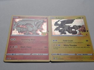 2 Cartas Pokémon Reshiram Zekrom Celebrations