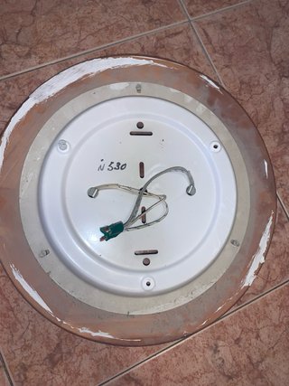 Lámpara de techo madera y cristal