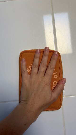 Funda para pasaporte naranja