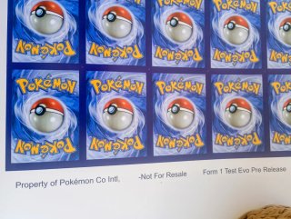Lámina Pokémon sin cortar - Charizard, Mewtwo, Mac