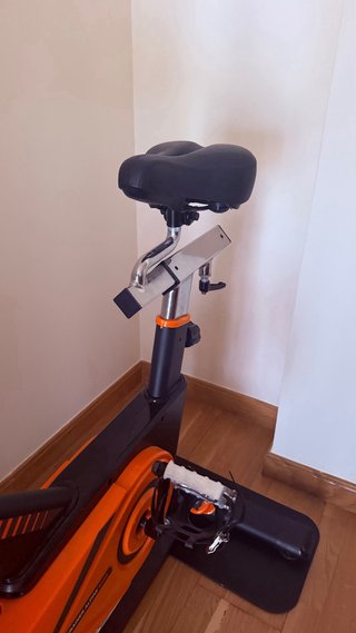 Bicicleta Estática Spinning Naranja