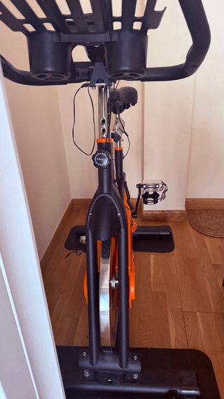 Bicicleta Estática Spinning Naranja