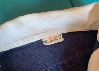 Camiseta polo niño azul y blanco