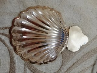 Concha de plata decorativa