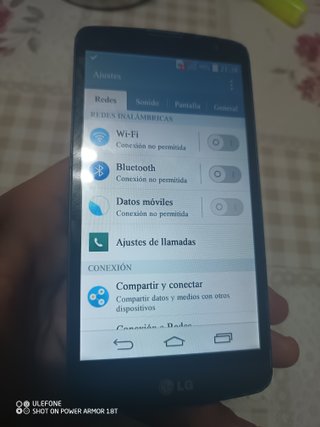 Teléfono LG Negro Funciona Como Nuevo