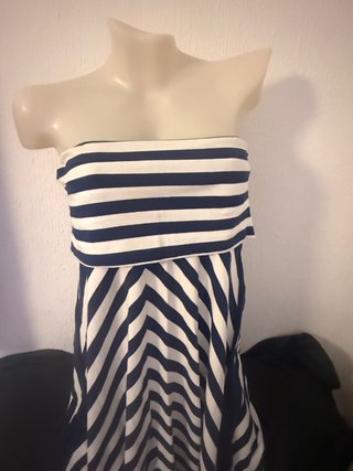 Vestido de verano rayas azul y blanco