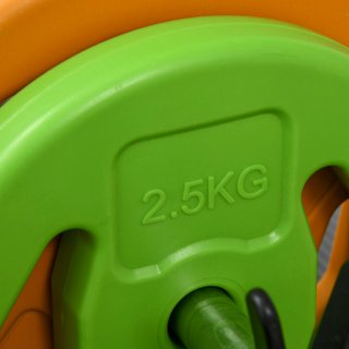 Set Bilanciere Dischi da 20 kg totali Antiscivolo