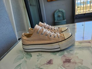 Converse plataforma rosa talla 39