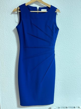 Vestido azul mujer, da poca talla