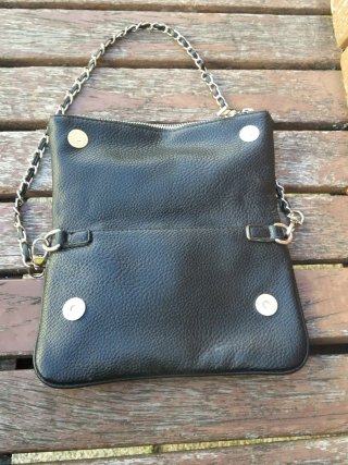Bolso Negro Stradivarius Cadena