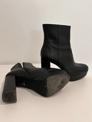 Botines Bimani Piel Negros Talla 36