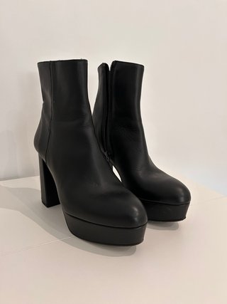 Botines Bimani Piel Negros Talla 36